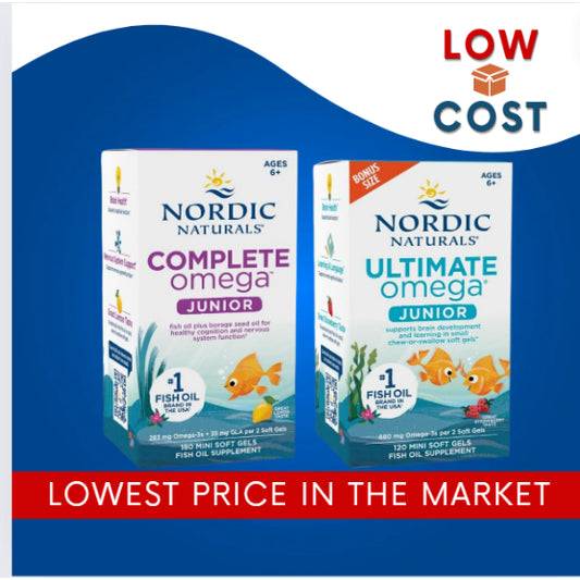 LowCostPh | Nordic Naturals, Ultimate Omega Junior, 6+, Strawberry, 680 mg, Complete Omega Junior