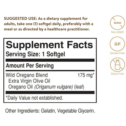LowCostPH| Solgar, Wild Oregano Oil, 60 Softgels
