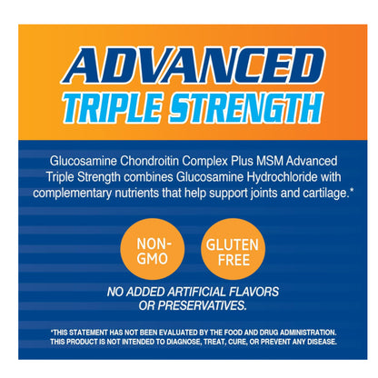 LowCostPH | 21st Century Glucosamine & Chondroitin Plus Hyaluronic Acid + MSM, 120 Tablets