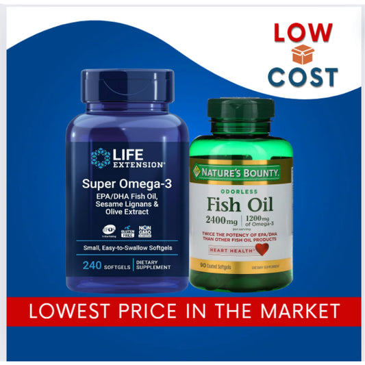 LowCostPH | Life Extension Super Omega-3, 240 | 60  Softgels EPA/DHA Fish Oil Supplements