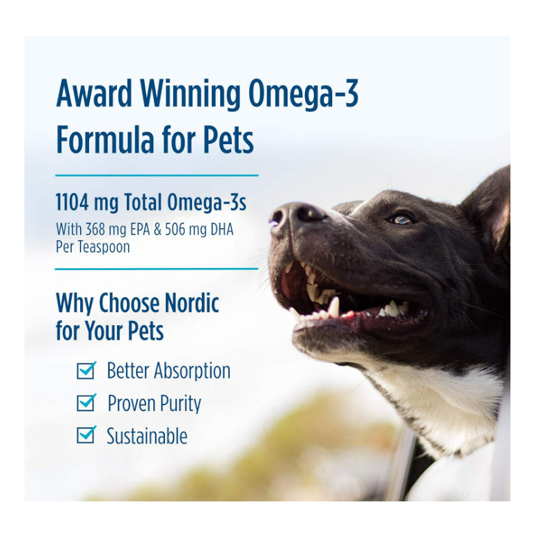 LowCostPH| Nordic Naturals, Pet Cod Liver Oil, Medium to Large Breed Dogs, 8 fl oz (237 ml)
