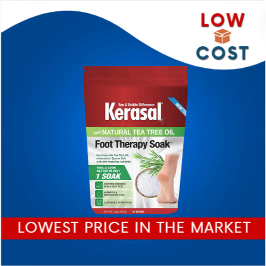 LowCost PH| Kerasal, Foot Therapy Soak Plus Natural Tea Tree Oil, 2 lbs (907 g)