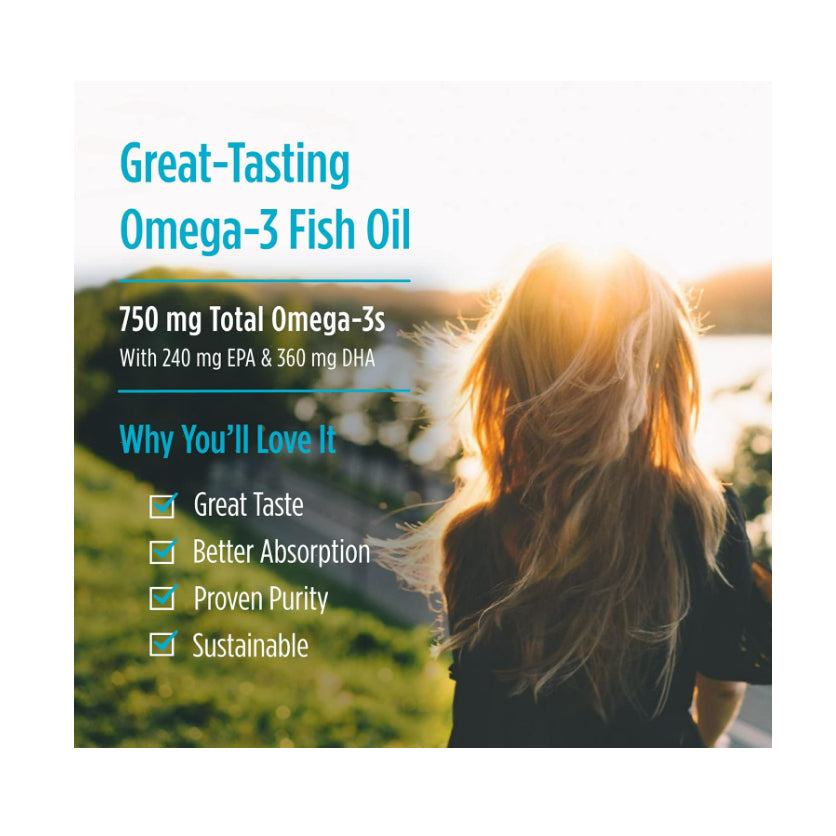 USA Onhand | Nordic Naturals, Arctic Cod Liver Oil, Lemon ( Heart & Brain Health )