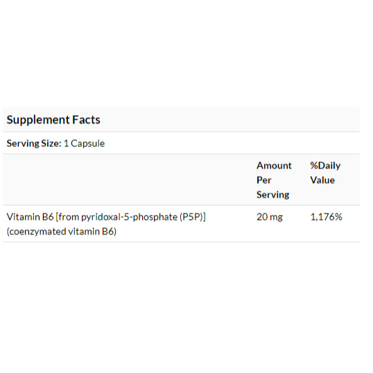 Swanson Ph | Swanson, P-5-P Pyridoxal-5-Phosphate, 20 mg, 60 Capsules.Cellular Health
