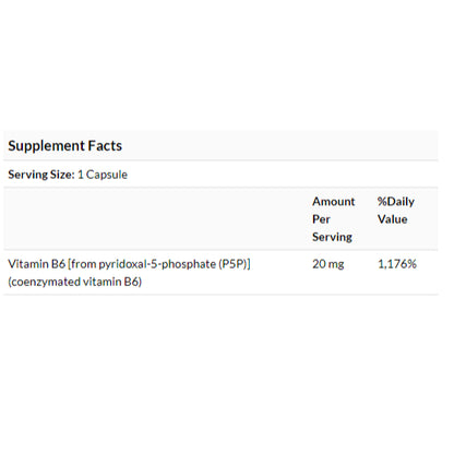 Swanson Ph | Swanson, P-5-P Pyridoxal-5-Phosphate, 20 mg, 60 Capsules.Cellular Health