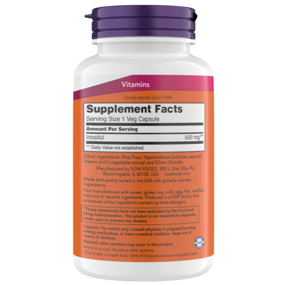 LowCostPh | NOW Foods, Inositol Powder & Capsules | Choline & Inositol, 100 VegCaps