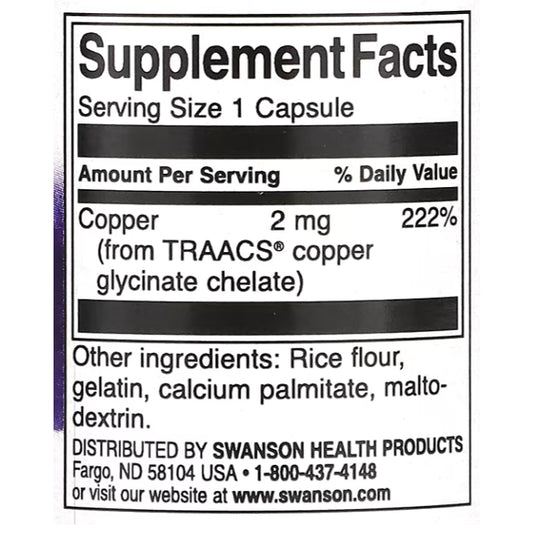 LowCostPH | Swanson, Albion Copper, 2 mg, 60 Capsules. Cellular Health, Amino Acid Chelate