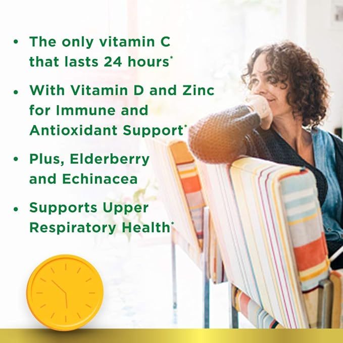Nature's Bounty, Gold Series, Immune 24 Hour+, 1,000 mg, 50 Softgels