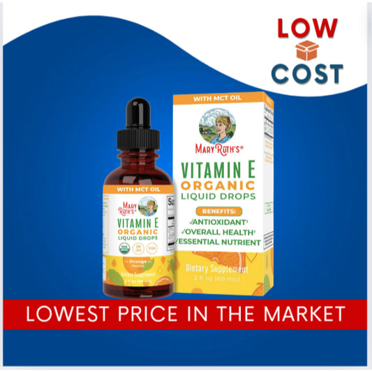 LowCostPH| MaryRuth's, Organic Vitamin E Liquid Drops, Orange, 2 fl oz (60 ml) 4years +