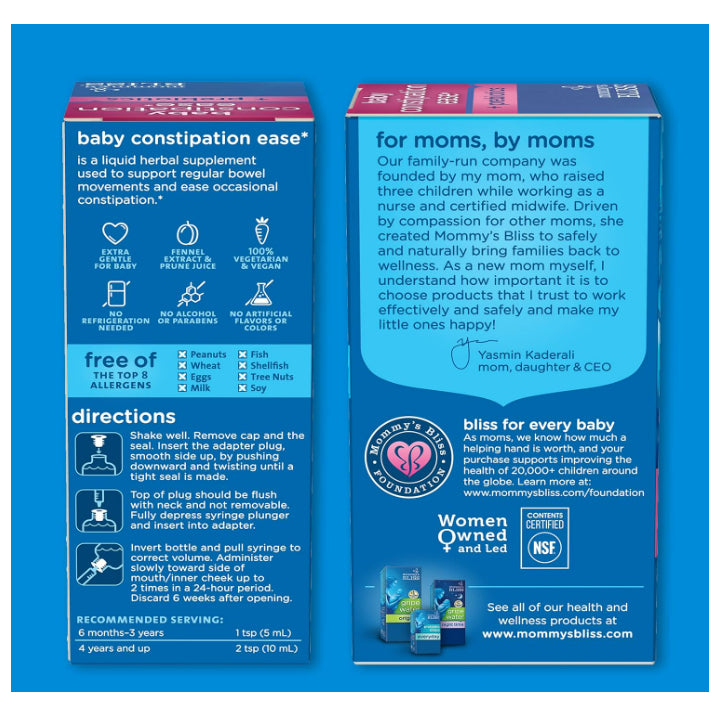 Low Cost PH | Mommy's Bliss, Baby Kids Constipation Ease, Prebiotics & Probiotics