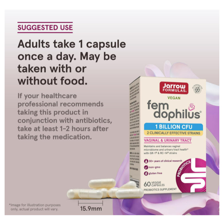 Low Cost PH | Women's Fem Dophilus, 30 Veggie Caps Vaginal/Urinary Tract Health For Women