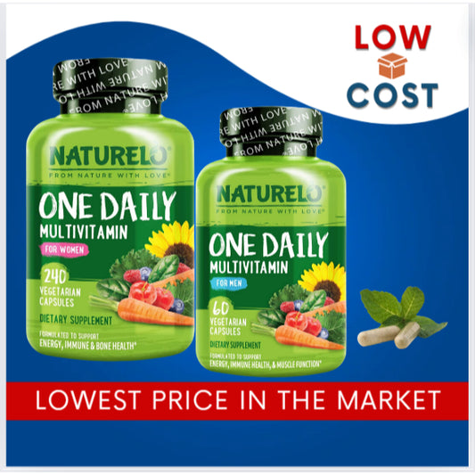 LowCostPH | NATURELO One Daily Multivitamin for Men & Women - with Vitamins & Minerals + Organic