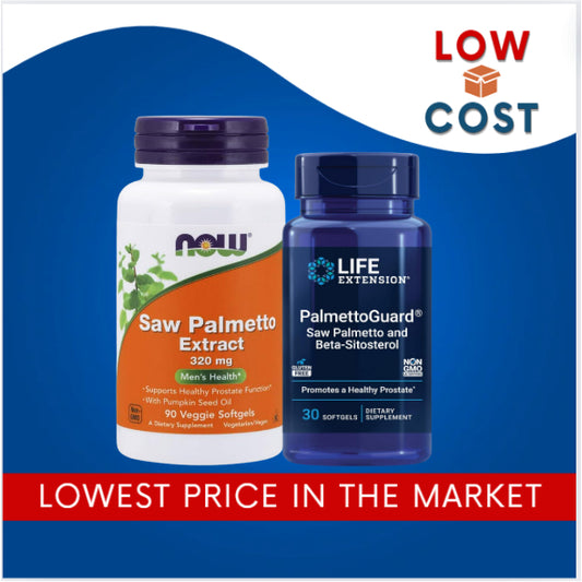 Low Cost PH | Life Extension, Ultra Prostate Formula, PalmettoGuard Neetle Root, Male Vascular