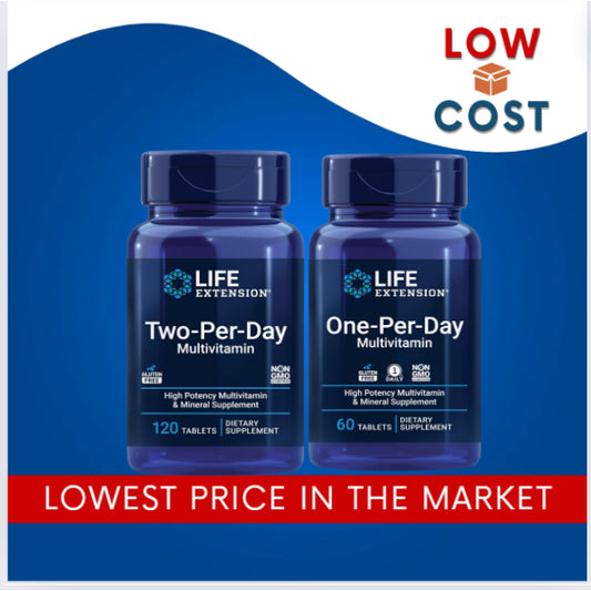 Lowcostph | Life Extension, One-Per-Day Multivitamin, Two-Per-Day Multivitamin 60/120 Tabs/ Caps