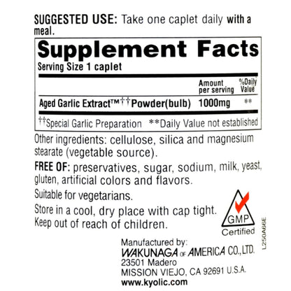 LowCostPh | Kyolic, Aged Garlic Extract, Cardiovascular,  Blood Pressure , Cholesterol, Circulation,