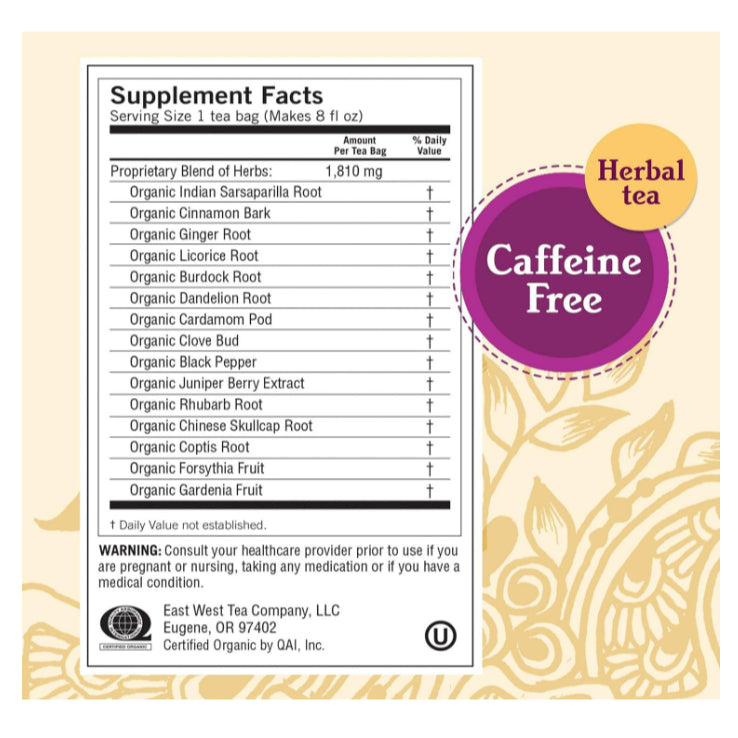 LowCostPH | Yogi Tea, Detox, Calm, Relax, Stress, Skin, Caffeine Free, 16 Tea Bags, 1.02 oz (29 g)