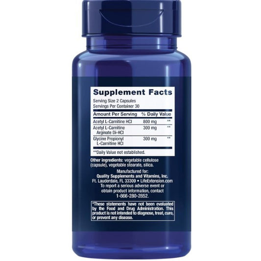 Lowcostph | Life Extension, Optimized Carnitine, 60 Capsules