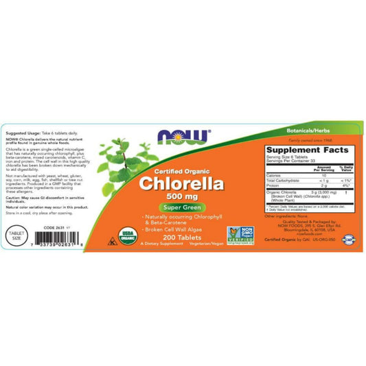 LowCostPH | NOW Foods, Chlorella, 1,000 mg, 120 Tabs |  Chlorella, 3,000 mg, 200 Tabs 500mg Per Tab