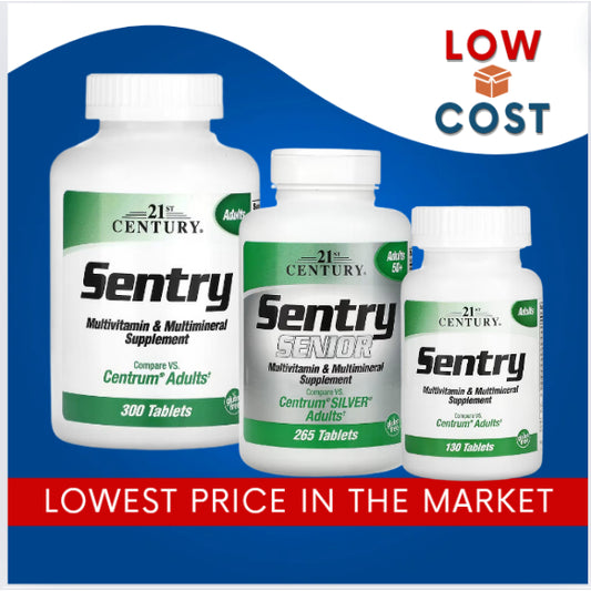 LowCostPH | 21st Century, Sentry, Multivitamin & Multimineral Supplement, Adults and Senior.