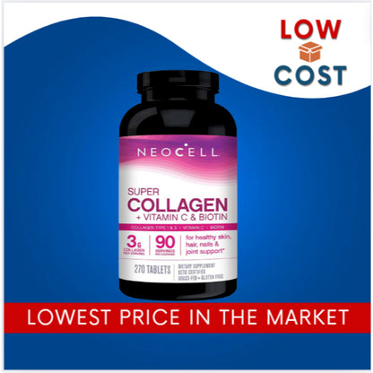 Low Cost PH | NeoCell Super Collagen With Vitamin C and Biotin, Skin, Hair and Nails Supplement