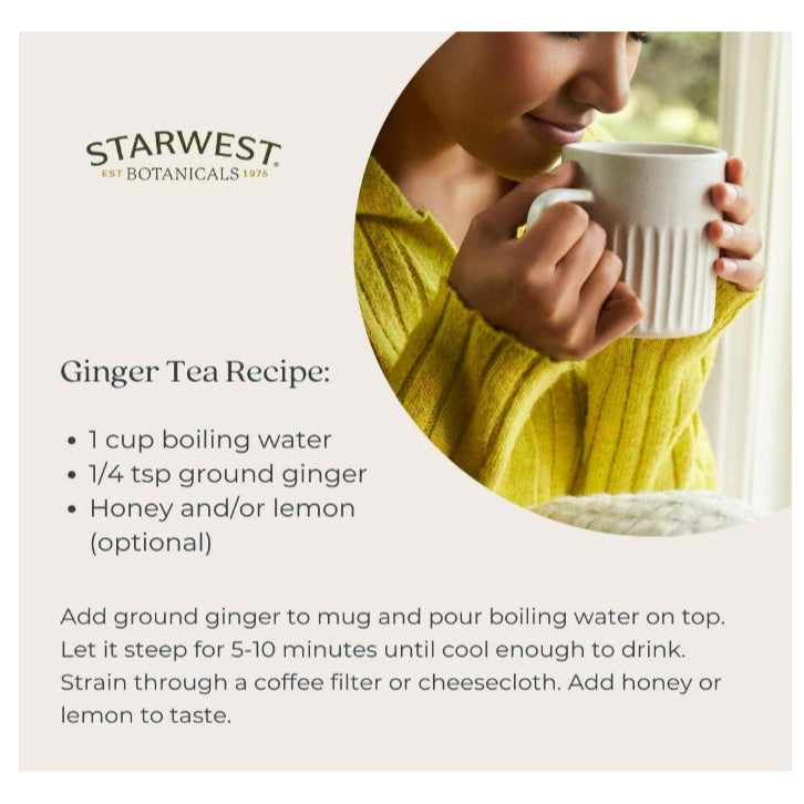 LowCostPH| Starwest Botanicals, Organic Ginger Root Powder, 1 lb (453.6 g)