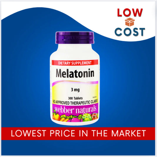 LowCostPH| Webber Naturals Melatonin 3mg 300 tablets