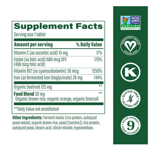 LowCostPh | NOW Foods, Iron, Double Strength, 36 mg, Iron Complex MegaFood Blood Builder