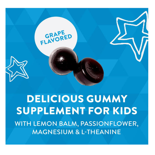 LowCostPH | Nature's Way, Kids, Cool, Calm & Collected, |Growing Bones Ages 8 +, Grape , 40 Gummies