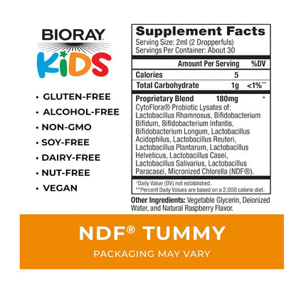 LowCostPh | Bioray, Kids, NDF, Tummy, Sleepy, Happy, Calm, Popper, 2 fl oz | 4 fl oz