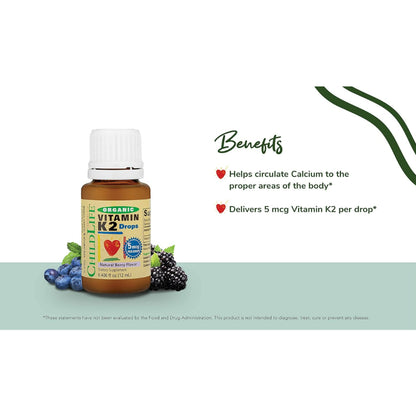 USA Onhand | ChildLife Essentials Organic Vitamin D3 & K2 Drops ( Children's Health )