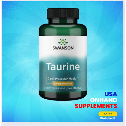 USAOnhand| Swanson, Taurine, 500 mg, 100 Capsules