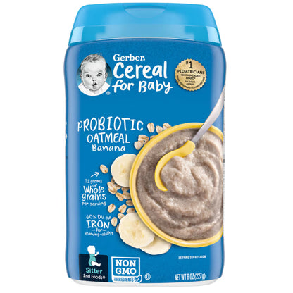 Little Sunshine | Gerbers, Oatmeal, Rice, Lil Bits, Hearty Bits, Probiotic Banana, Multigrain Cereal