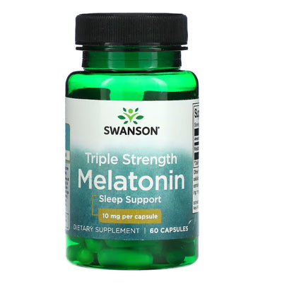 LowCostPH | Swanson, Triple Strength Melatonin, 10mg, 5mg, 5htp Encourages Healthy Sleep Pattern
