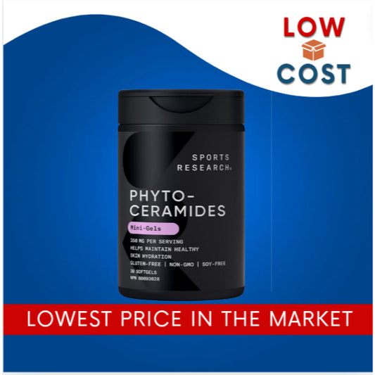 Low Cost PH | Sports Research, Phytoceramides Mini-Gels, 350 mg, | Skin Hydration & Wrinkle Support