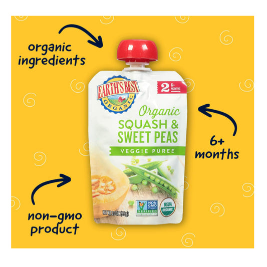 LowCostPh  | Earth's Best, Organic Veggie Puree, 6+ Months, 3.5 oz (99 g)