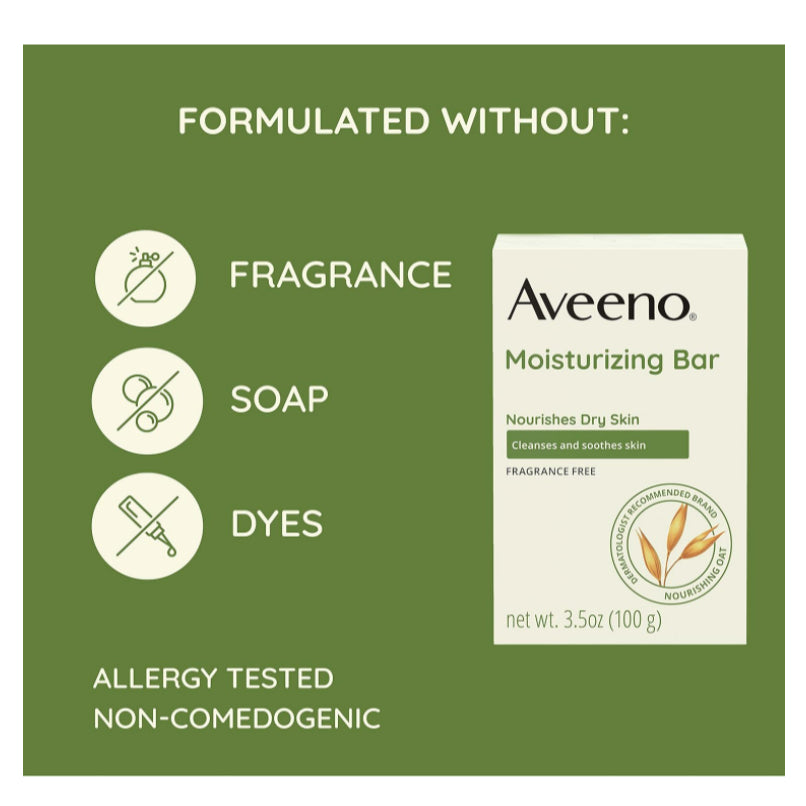 Low Cost PH |  AVEENO Naturals Moisturizing Bar for Dry Skin 3.50 oz | Anti-Itch Concentrated Lotion