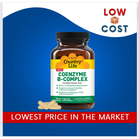 LowCostPh | Country Life, Coenzyme B-Complex Vitamin,Support Energy and Metabolism, Daily Supplement
