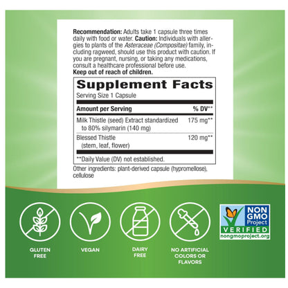 LowCost PH| Nature's Way, Milk Thistle, 120 Vegan Capsules