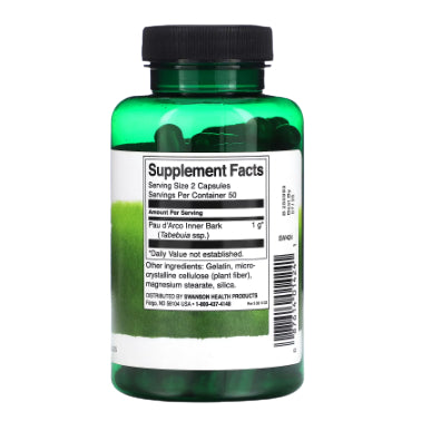LowCostPH | Swanson, Full Spectrum Pau d'Arco, 500 mg, 100 Capsules
