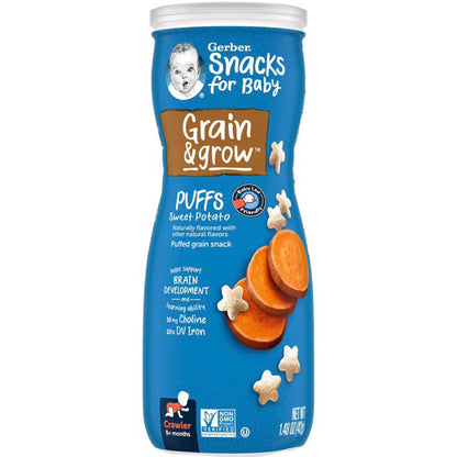 Low Cost PH | Happy Baby Puffs Organic Gluten Free Nutrient Rich Snacks Vitamins C & E Choline