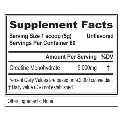 LowCostPh| EVLution Nutrition, CREATINE5000, Unflavored, 10.58 oz (300 g)