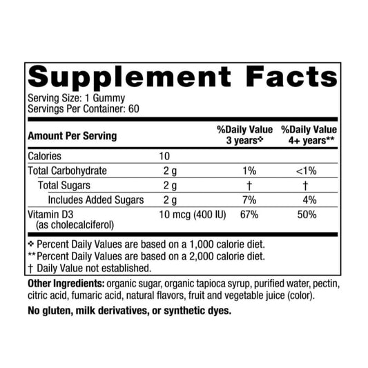 LowCostPh | Nordic Naturals, Vitamin D3 Gummies Kids, Wild Watermelon, 400 IU, D3 Gummies, 25 mcg
