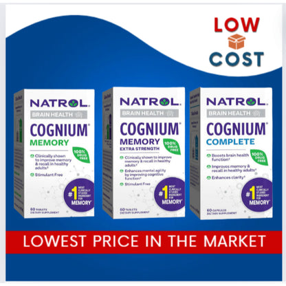 LowCostPH| Na Trol,Cognium Memory, Extra Strength, 200 mg, 60 Tablets