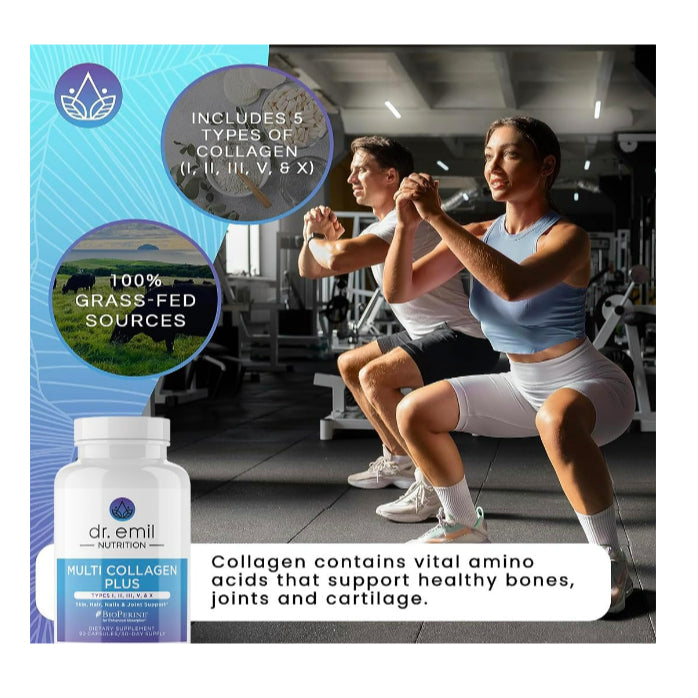 LowCost PH| DR. EMIL NUTRITION Multi Collagen Pills - Collagen Supplements to Support Hair, Skin, Na