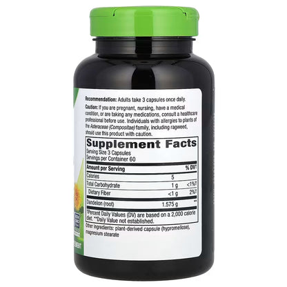 Nature's Way, Dandelion Root ( Liver Support, Digestive Aid & Overall Detoxification )