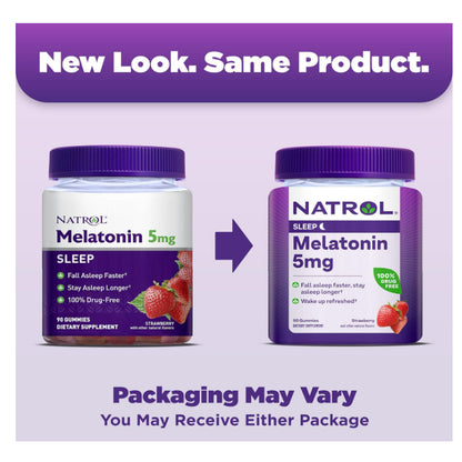 LowCostPh | Na trol, Melatonin 5mg,  for Restful Sleep,5mg Strawberry-Flavored Gummies for Adult