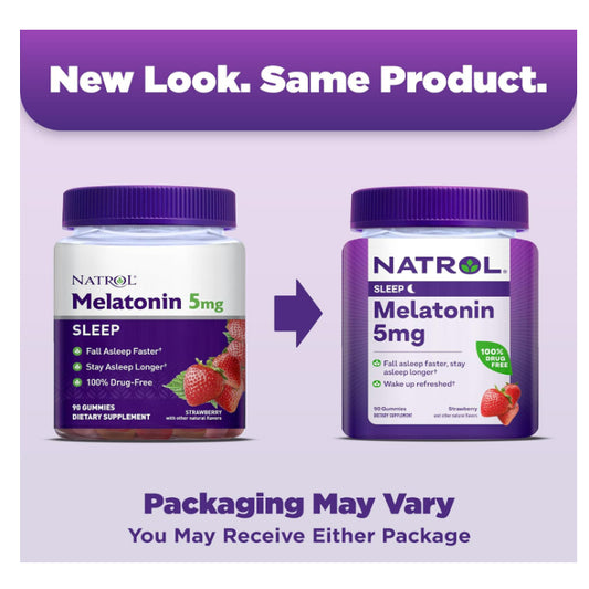LowCostPh | Na trol, Melatonin 5mg,  for Restful Sleep,5mg Strawberry-Flavored Gummies for Adult