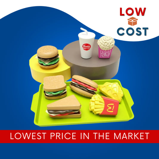 LowCostPH | play house mini hamburger and fries set simulation food