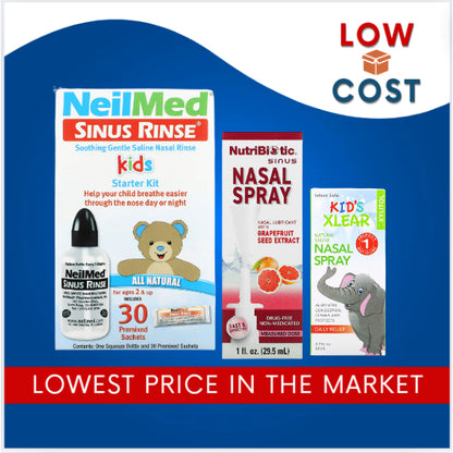LowCostPH | Xlear Kid’s Nasal Spray with Xylitol All-Natural Saline Nasal Spray Nutribiotic
