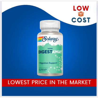 LowCost PH| Solaray, Super Digest Away, 60 Vegcaps